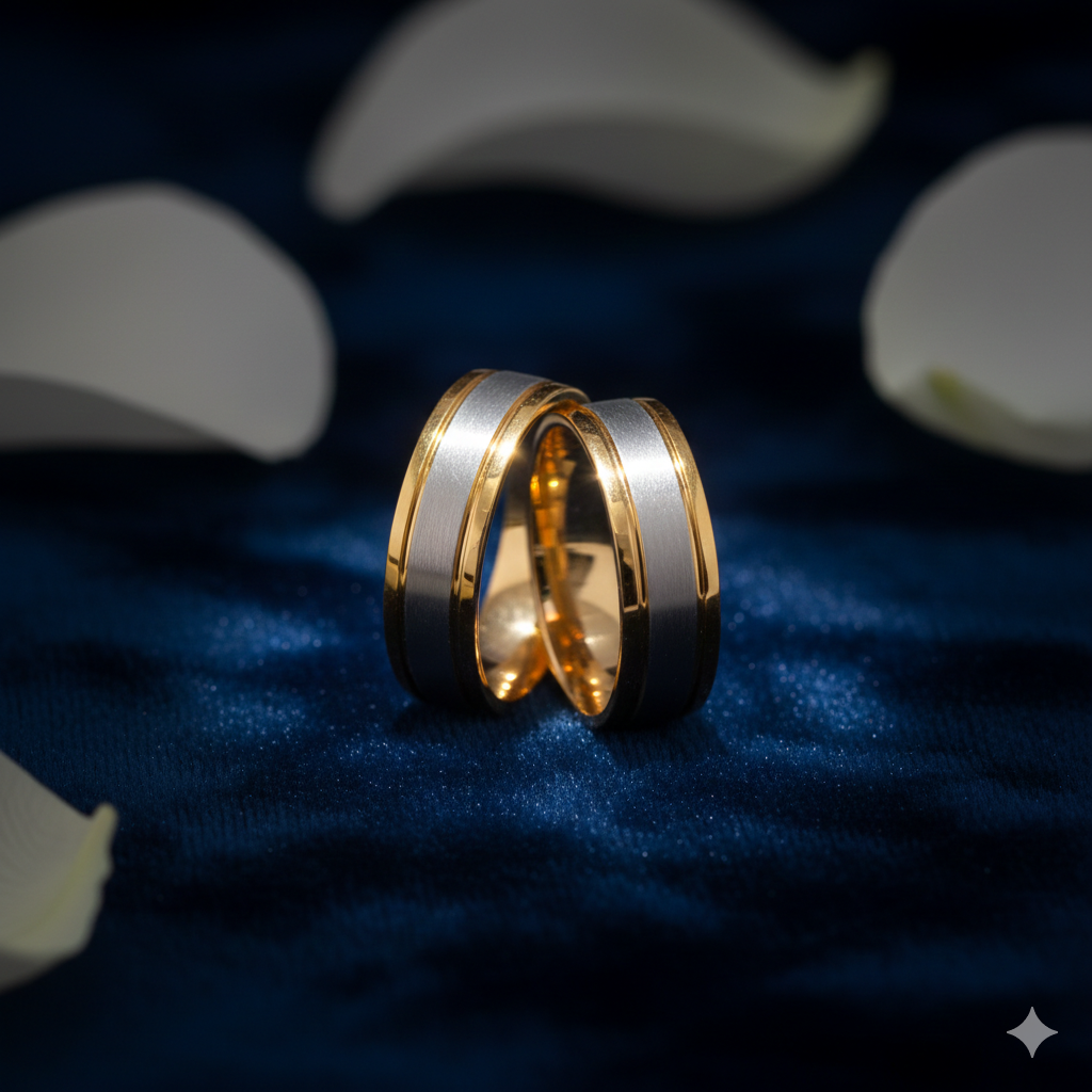 Złote obrączki dwukolorowe – dlaczego to hit ostatnich sezonów?